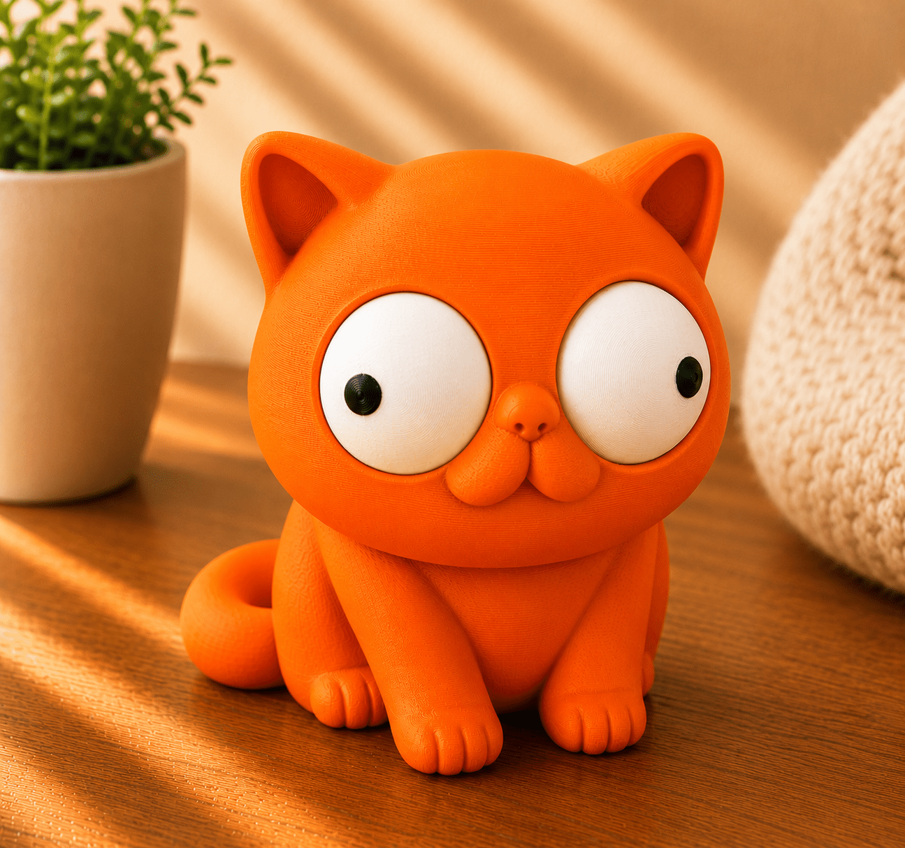 Goofy Katze | Süße 3D-gedruckte Sammelfigur – VantaVice - VantaVice